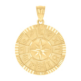 14kt Yellow Gold Mens Zodiac Signs Charm Pendant